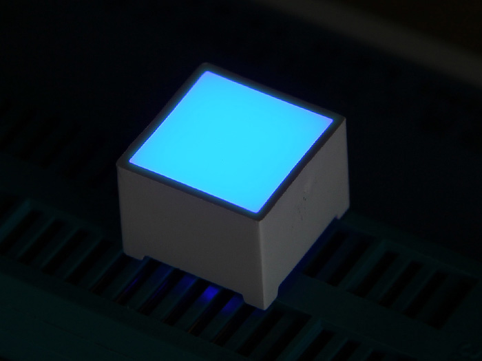 SeeedStudio 15*15mm LED Square - Blue [SKU: 104990099] ( 15*15mm LED 정방형 - 블루 )